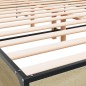 vidaXL Bettgestell Sonoma-Eiche 140x190 cm Holzwerkstoff und Metall vidaXL Bettgestell Sonoma-Eiche 140x190 cm Holzwerkstoff und Metall