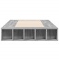 vidaXL Bettgestell Grau Sonoma 90x200 cm Holzwerkstoff vidaXL Bettgestell Grau Sonoma 90x200 cm Holzwerkstoff