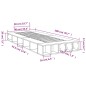 vidaXL Bettgestell Grau Sonoma 90x200 cm Holzwerkstoff vidaXL Bettgestell Grau Sonoma 90x200 cm Holzwerkstoff
