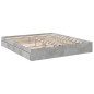 vidaXL Bettgestell mit Schubladen Betongrau 180x200 cm Holzwerkstoff vidaXL Bettgestell mit Schubladen Betongrau 180x200 cm Holzwerkstoff