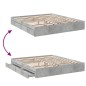 vidaXL Bettgestell mit Schubladen Betongrau 180x200 cm Holzwerkstoff vidaXL Bettgestell mit Schubladen Betongrau 180x200 cm Holzwerkstoff