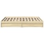 vidaXL Bettgestell mit Schubladen Sonoma-Eiche 140x190cm Holzwerkstoff vidaXL Bettgestell mit Schubladen Sonoma-Eiche 140x190cm Holzwerkstoff
