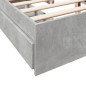 vidaXL Bettgestell mit Schubladen Betongrau 150x200 cm Holzwerkstoff vidaXL Bettgestell mit Schubladen Betongrau 150x200 cm Holzwerkstoff