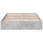 vidaXL Bettgestell mit Schubladen Betongrau 120x190 cm Holzwerkstoff vidaXL Bettgestell mit Schubladen Betongrau 120x190 cm Holzwerkstoff