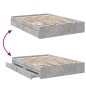 vidaXL Bettgestell mit Schubladen Betongrau 120x190 cm Holzwerkstoff vidaXL Bettgestell mit Schubladen Betongrau 120x190 cm Holzwerkstoff