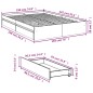 vidaXL Bettgestell mit Schubladen Schwarz 135x190 cm Holzwerkstoff vidaXL Bettgestell mit Schubladen Schwarz 135x190 cm Holzwerkstoff