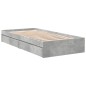 vidaXL Bettgestell mit Schubladen Betongrau 75x190 cm Holzwerkstoff vidaXL Bettgestell mit Schubladen Betongrau 75x190 cm Holzwerkstoff