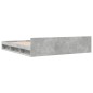 vidaXL Bettgestell mit Schubladen Betongrau 200x200 cm Holzwerkstoff vidaXL Bettgestell mit Schubladen Betongrau 200x200 cm Holzwerkstoff