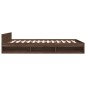 vidaXL Bettgestell mit Schubladen Braun Eichen-Optik 140x190 cm vidaXL Bettgestell mit Schubladen Braun Eichen-Optik 140x190 cm
