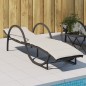 vidaXL Sonnenliege mit Auflage Schwarz 60x199x42 cm Poly Rattan vidaXL Sonnenliege mit Auflage Schwarz 60x199x42 cm Poly Rattan
