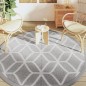 vidaXL Outdoor-Teppich Grau Ø200 cm PP vidaXL Outdoor-Teppich Grau Ø200 cm PP