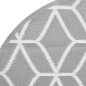 vidaXL Outdoor-Teppich Grau Ø200 cm PP vidaXL Outdoor-Teppich Grau Ø200 cm PP