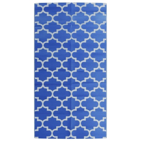 vidaXL Outdoor-Teppich Blau 80x150 cm PP