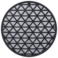 vidaXL Outdoor-Teppich Schwarz Ø160 cm PP