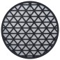 vidaXL Outdoor-Teppich Schwarz Ø160 cm PP vidaXL Outdoor-Teppich Schwarz Ø160 cm PP