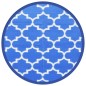 vidaXL Outdoor-Teppich Blau Ø160 cm PP vidaXL Outdoor-Teppich Blau Ø160 cm PP