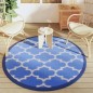 vidaXL Outdoor-Teppich Blau Ø160 cm PP vidaXL Outdoor-Teppich Blau Ø160 cm PP