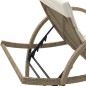 vidaXL Sonnenliege mit Auflage Beige 60x199x42 cm Poly Rattan vidaXL Sonnenliege mit Auflage Beige 60x199x42 cm Poly Rattan