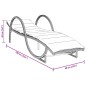vidaXL Sonnenliege mit Auflage Beige 60x199x42 cm Poly Rattan vidaXL Sonnenliege mit Auflage Beige 60x199x42 cm Poly Rattan