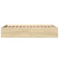 vidaXL Bettgestell Sonoma-Eiche 140x200 cm Holzwerkstoff vidaXL Bettgestell Sonoma-Eiche 140x200 cm Holzwerkstoff
