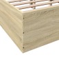 vidaXL Bettgestell Sonoma-Eiche 140x200 cm Holzwerkstoff vidaXL Bettgestell Sonoma-Eiche 140x200 cm Holzwerkstoff