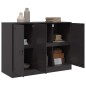 vidaXL Sideboard Schwarz 99x39x73 cm Stahl vidaXL Sideboard Schwarz 99x39x73 cm Stahl