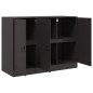 vidaXL Sideboard Schwarz 99x39x73 cm Stahl vidaXL Sideboard Schwarz 99x39x73 cm Stahl