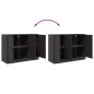 vidaXL Sideboard Schwarz 99x39x73 cm Stahl vidaXL Sideboard Schwarz 99x39x73 cm Stahl