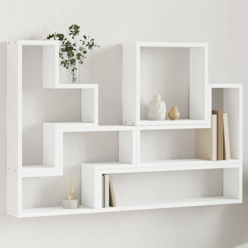 vidaXL Wandregal Weiß 96x12x64 cm Holzwerkstoff vidaXL Wandregal Weiß 96x12x64 cm Holzwerkstoff