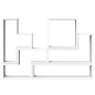 vidaXL Wandregal Weiß 96x12x64 cm Holzwerkstoff vidaXL Wandregal Weiß 96x12x64 cm Holzwerkstoff
