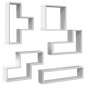 vidaXL Wandregal Weiß 96x12x64 cm Holzwerkstoff vidaXL Wandregal Weiß 96x12x64 cm Holzwerkstoff