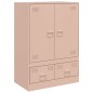 vidaXL Highboard Rosa 67x39x95 cm Stahl vidaXL Highboard Rosa 67x39x95 cm Stahl