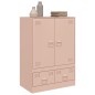 vidaXL Highboard Rosa 67x39x95 cm Stahl vidaXL Highboard Rosa 67x39x95 cm Stahl