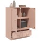 vidaXL Highboard Rosa 67x39x95 cm Stahl vidaXL Highboard Rosa 67x39x95 cm Stahl