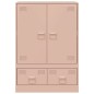 vidaXL Highboard Rosa 67x39x95 cm Stahl vidaXL Highboard Rosa 67x39x95 cm Stahl