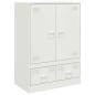 vidaXL Highboard Weiß 67x39x95 cm Stahl vidaXL Highboard Weiß 67x39x95 cm Stahl