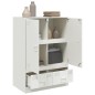 vidaXL Highboard Weiß 67x39x95 cm Stahl vidaXL Highboard Weiß 67x39x95 cm Stahl