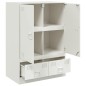 vidaXL Highboard Weiß 67x39x95 cm Stahl vidaXL Highboard Weiß 67x39x95 cm Stahl