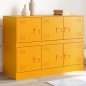 vidaXL Sideboard Senfgelb 99x39x73 cm Stahl vidaXL Sideboard Senfgelb 99x39x73 cm Stahl