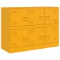 vidaXL Sideboard Senfgelb 99x39x73 cm Stahl vidaXL Sideboard Senfgelb 99x39x73 cm Stahl
