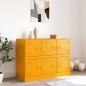 vidaXL Sideboard Senfgelb 99x39x73 cm Stahl vidaXL Sideboard Senfgelb 99x39x73 cm Stahl
