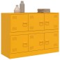 vidaXL Sideboard Senfgelb 99x39x73 cm Stahl vidaXL Sideboard Senfgelb 99x39x73 cm Stahl