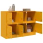 vidaXL Sideboard Senfgelb 99x39x73 cm Stahl vidaXL Sideboard Senfgelb 99x39x73 cm Stahl