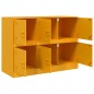 vidaXL Sideboard Senfgelb 99x39x73 cm Stahl vidaXL Sideboard Senfgelb 99x39x73 cm Stahl