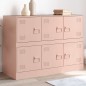 vidaXL Sideboard Rosa 99x39x73 cm Stahl vidaXL Sideboard Rosa 99x39x73 cm Stahl