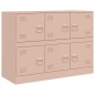 vidaXL Sideboard Rosa 99x39x73 cm Stahl vidaXL Sideboard Rosa 99x39x73 cm Stahl