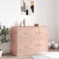 vidaXL Sideboard Rosa 99x39x73 cm Stahl vidaXL Sideboard Rosa 99x39x73 cm Stahl