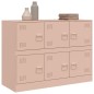 vidaXL Sideboard Rosa 99x39x73 cm Stahl vidaXL Sideboard Rosa 99x39x73 cm Stahl