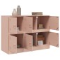 vidaXL Sideboard Rosa 99x39x73 cm Stahl vidaXL Sideboard Rosa 99x39x73 cm Stahl