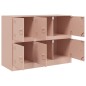 vidaXL Sideboard Rosa 99x39x73 cm Stahl vidaXL Sideboard Rosa 99x39x73 cm Stahl
